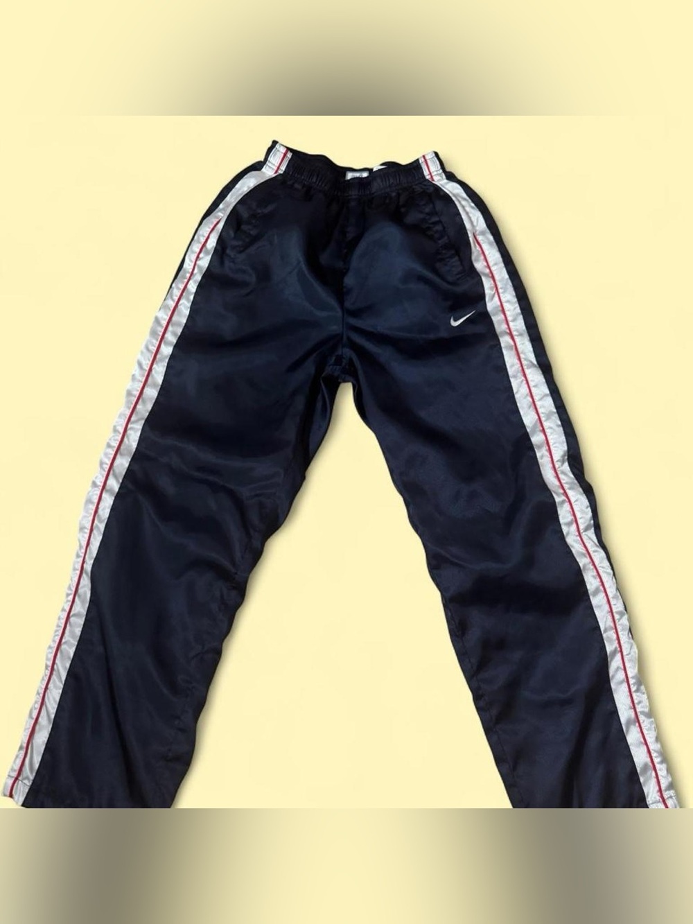 Nike navy vintage blue track pants